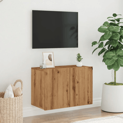 Móvel de parede para TV - Armário de TV 60x30x41 cm carvalho artisiano