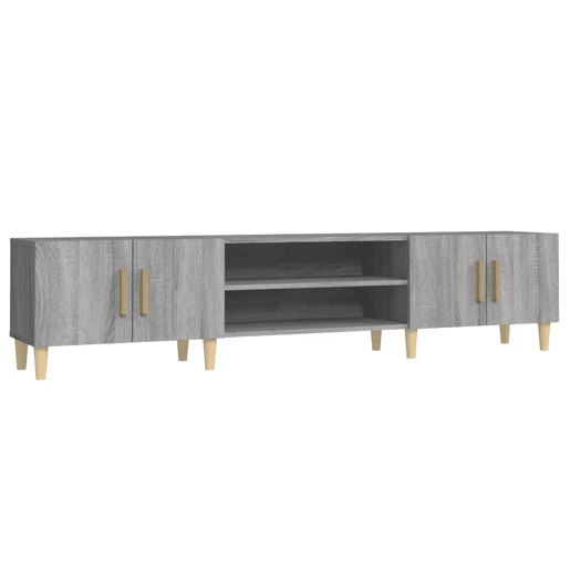 Móvel de TV - Modulo de TV - Armário de TV 180x31,5x40 cm derivados de madeira cinza sonoma