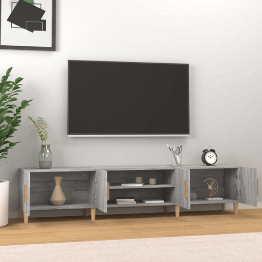 Móvel de TV - Modulo de TV - Armário de TV 180x31,5x40 cm derivados de madeira cinza sonoma
