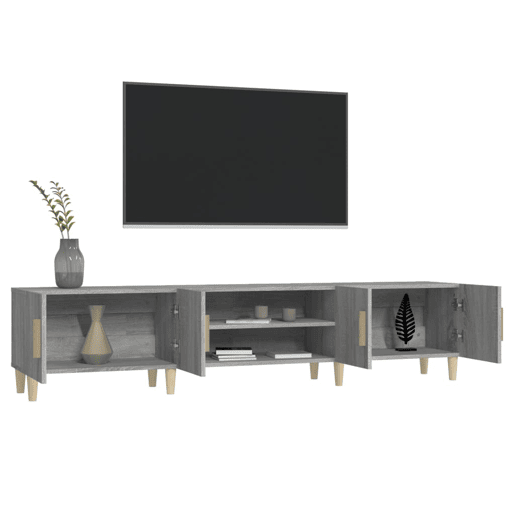 Móvel de TV - Modulo de TV - Armário de TV 180x31,5x40 cm derivados de madeira cinza sonoma