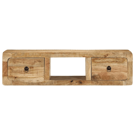 Armário de TV - Móvel de TV para parede 100x32x25 cm mangueira áspera maciça