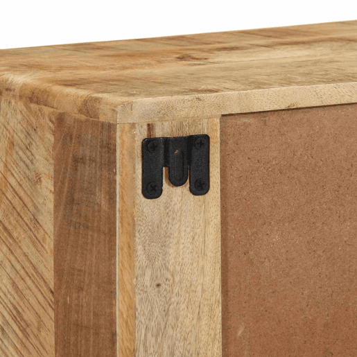 Armário de TV - Móvel de TV para parede 100x32x25 cm mangueira áspera maciça
