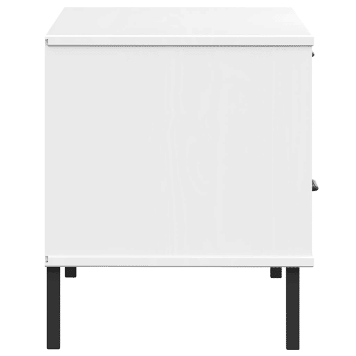 Móvel de TV - Modulo de TV - Armário de TV c pernas de metal pinho maciço OSLO branco