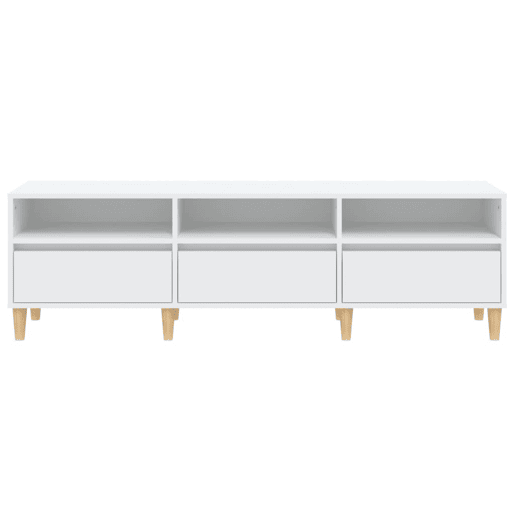 Móvel de TV - Modulo de TV - Armário de TV 150x30x44,5 cm derivados de madeira branco