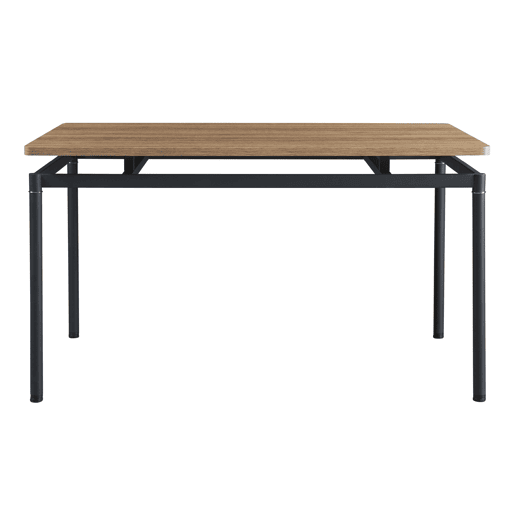 Conjunto de jantar Hemnes mesa com 4 cadeiras têxtil aço Castanho claro en.casa
