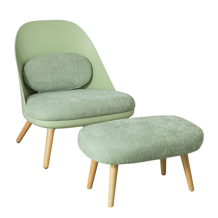 SoBuy Sillón Relax con Reposapiés Cómodo Lujo FST63-GR
