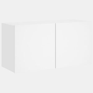 Móvel de parede para TV - Armário de TV 80x30x41 cm branco