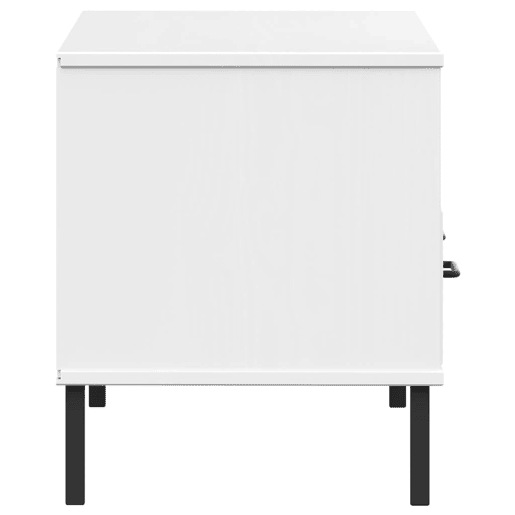 Móvel de TV - Modulo de TV - Armário de TV c pernas de metal pinho maciço OSLO branco