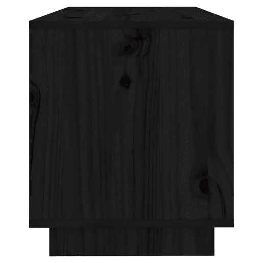 Móvel de TV - Modulo de TV - Armário de TV 74x34x40 cm madeira de pinho maciça preto