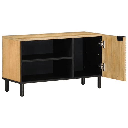 Móvel de TV - Modulo de TV - Armário de TV 80x31,5x46 cm madeira de mangueira maciça castanho