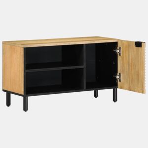 Móvel de TV - Modulo de TV - Armário de TV 80x31,5x46 cm madeira de mangueira maciça castanho