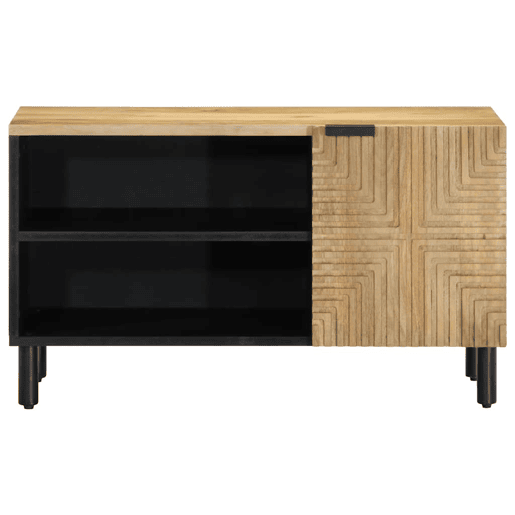 Móvel de TV - Modulo de TV - Armário de TV 80x31,5x46 cm madeira de mangueira maciça castanho