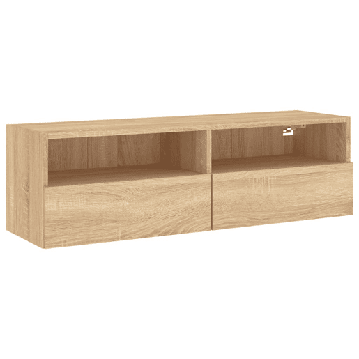 Móvel parede p TV - Armário TV 100x30x30 cm deriv. madeira carvalho sonoma
