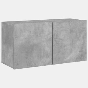 Móvel de parede para TV - Armário de TV 80x30x41 cm cinzento cimento