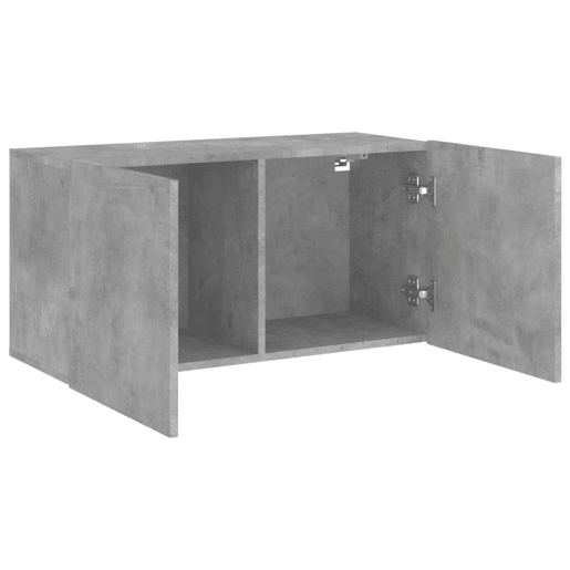 Móvel de parede para TV - Armário de TV 80x30x41 cm cinzento cimento