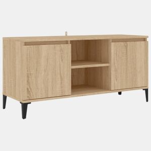 Móvel de TV - Modulo de TV - Armário de TV com pernas em metal 103,5x35x50 cm carvalho sonoma