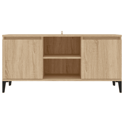Móvel de TV - Modulo de TV - Armário de TV com pernas em metal 103,5x35x50 cm carvalho sonoma