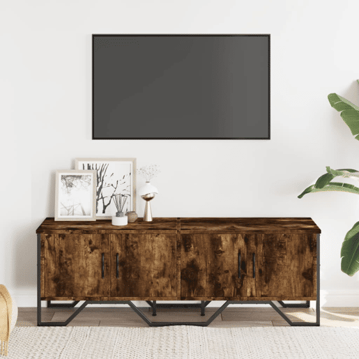 Móvel de TV - Modulo de TV - Armário de TV 122x34x41 cm derivados de madeira carvalho fumado