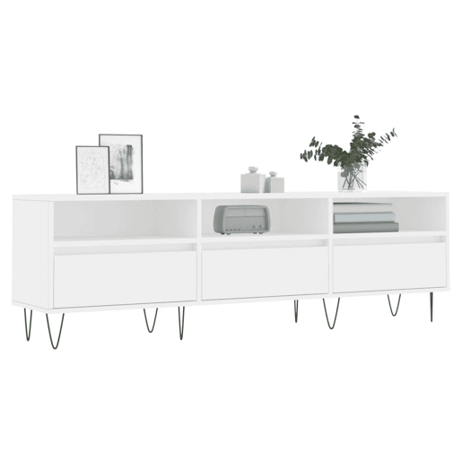 Móvel de TV - Modulo de TV - Armário de TV 150x30x44,5 cm derivados de madeira branco