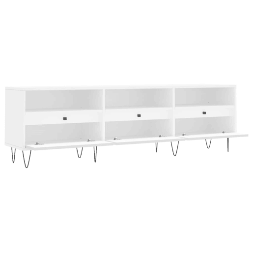 Móvel de TV - Modulo de TV - Armário de TV 150x30x44,5 cm derivados de madeira branco