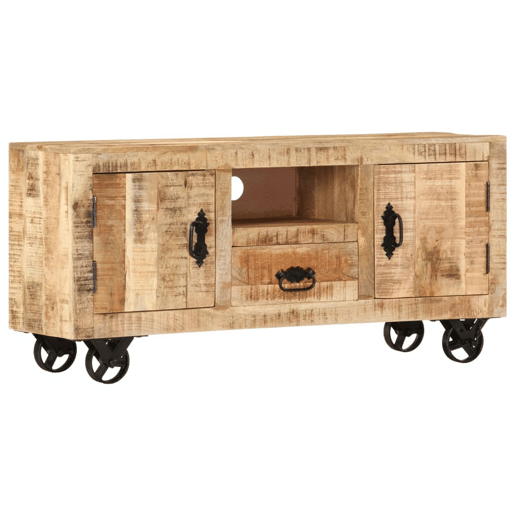 Móvel de TV - Modulo de TV - Armário de TV 110x30x50 cm madeira de mangueira áspera