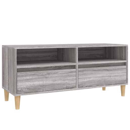 Móvel de TV - Modulo de TV - Armário de TV 100x34,5x44,5 cm derivados madeira cinzento sonoma