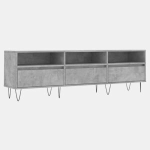 Móvel de TV - Modulo de TV - Armário de TV 150x30x44,5 cm derivados de madeira cinza cimento