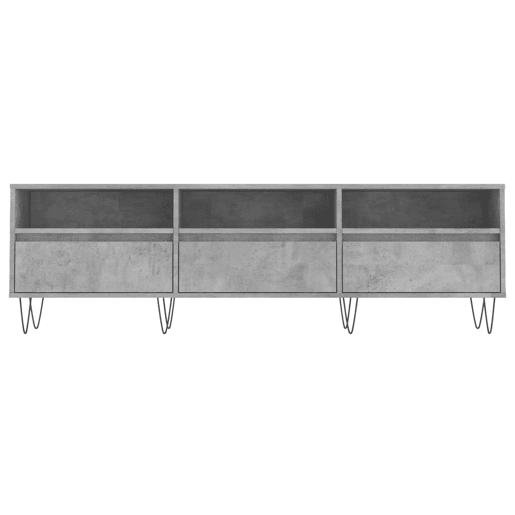 Móvel de TV - Modulo de TV - Armário de TV 150x30x44,5 cm derivados de madeira cinza cimento
