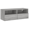Móvel de parede p TV - Armário de TV 80x30x30cm derivados madeira cinza sonoma