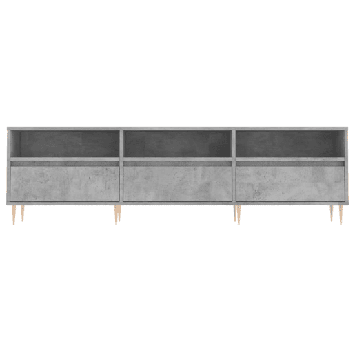 Móvel de TV - Modulo de TV - Armário de TV 150x30x44,5 cm derivados de madeira cinza cimento