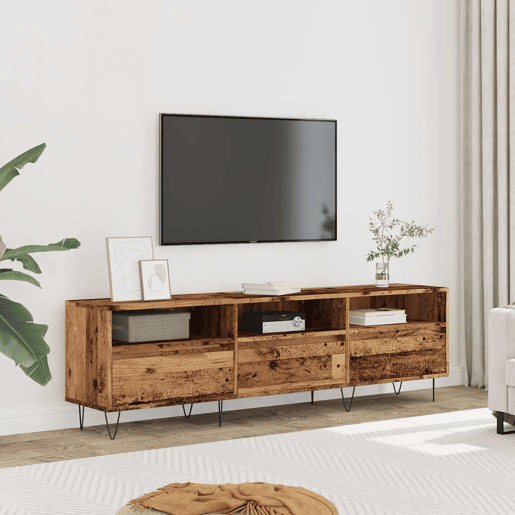 Móvel de TV - Modulo de TV - Armário de TV 150x30x44,5 cm derivados de madeira madeira velha
