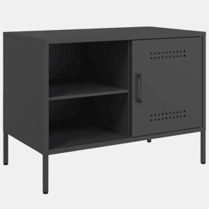 Móvel de TV - Modulo de TV - Armário de TV 68x39x50,5 cm aço preto
