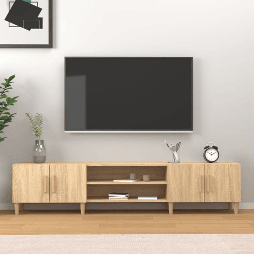 Móvel de TV - Modulo de TV - Armário de TV 180x31,5x40 cm derivados de madeira carvalho sonoma