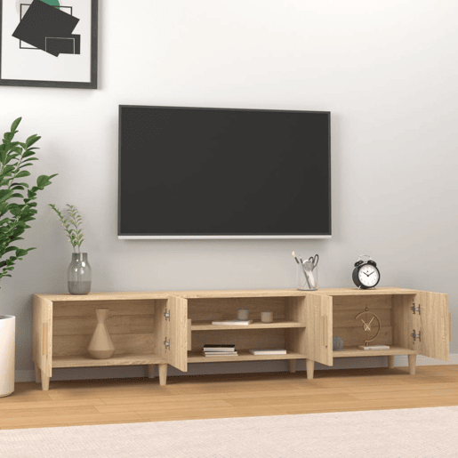 Móvel de TV - Modulo de TV - Armário de TV 180x31,5x40 cm derivados de madeira carvalho sonoma