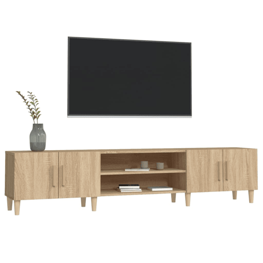 Móvel de TV - Modulo de TV - Armário de TV 180x31,5x40 cm derivados de madeira carvalho sonoma