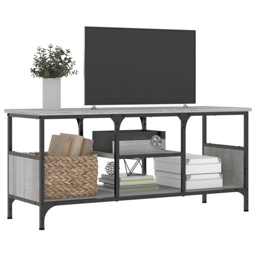 Móvel de TV - Modulo de TV - Armário de TV 100x35x45cm derivados de madeiraferro cinza sonoma