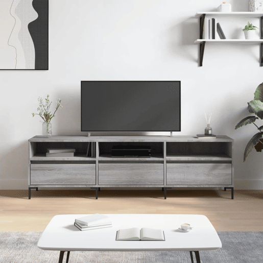 Móvel de TV - Modulo de TV - Armário de TV 150x30x44,5 cm derivados de madeira cinzento sonoma