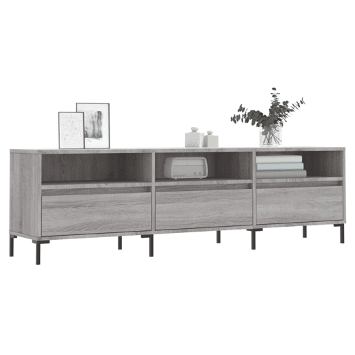 Móvel de TV - Modulo de TV - Armário de TV 150x30x44,5 cm derivados de madeira cinzento sonoma