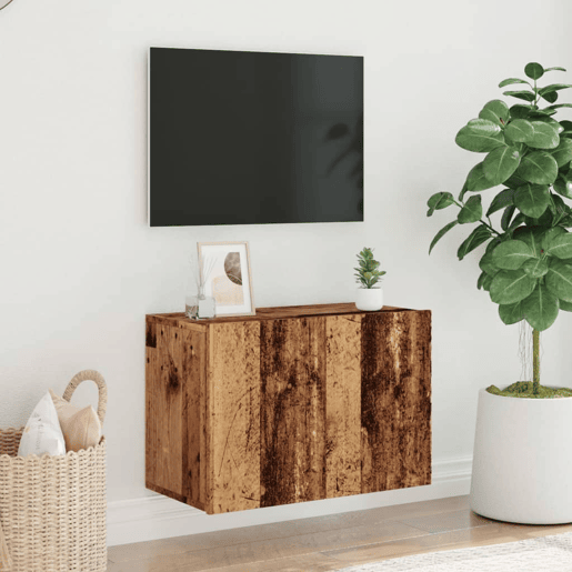Móvel de parede para TV - Armário de TV 60x30x41 cm madeira velha