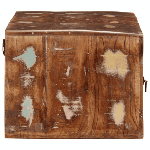 Armário de TV - Móvel de TV para parede 100x32x25cm madeira recuperada maciça