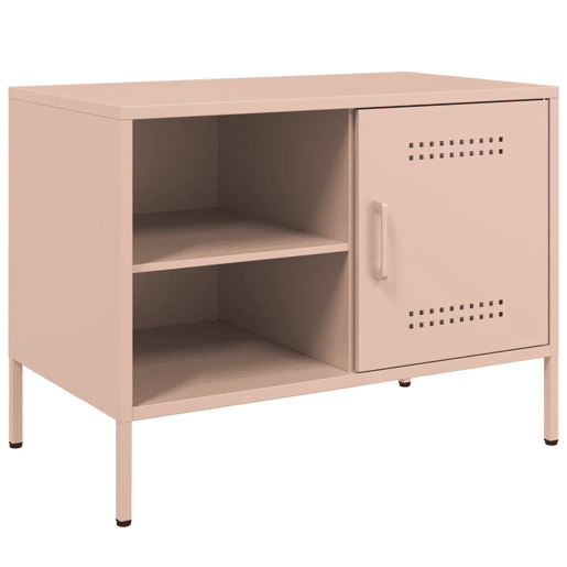 Móvel de TV - Modulo de TV - Armário de TV 68x39x50,5 cm aço rosa