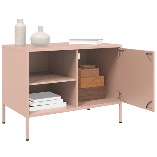 Móvel de TV - Modulo de TV - Armário de TV 68x39x50,5 cm aço rosa