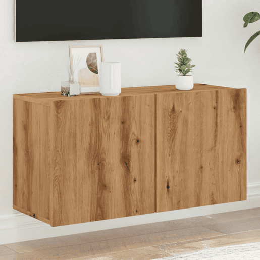 Móvel de parede para TV - Armário de TV 80x30x41 cm carvalho artisiano