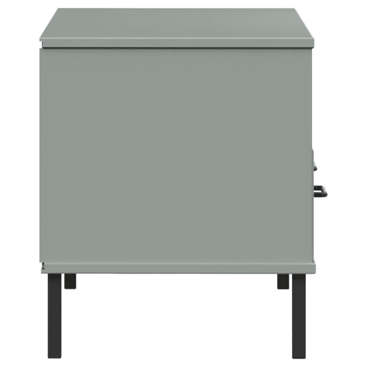 Móvel de TV - Modulo de TV - Armário de TV c pernas de metal OSLO pinho maciço cinzento