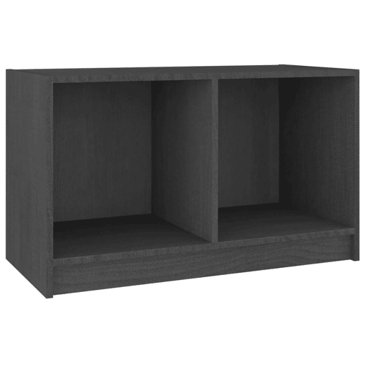 Móvel de TV - Modulo de TV - Armário de TV 70x33x42 cm madeira de pinho maciça cinzento