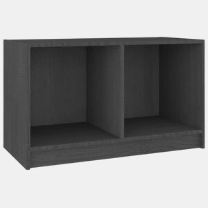 Móvel de TV - Modulo de TV - Armário de TV 70x33x42 cm madeira de pinho maciça cinzento