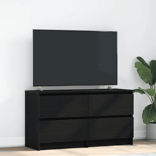 Móvel de TV - Modulo de TV - Armário de TV 100x35x54 cm madeira processada preto