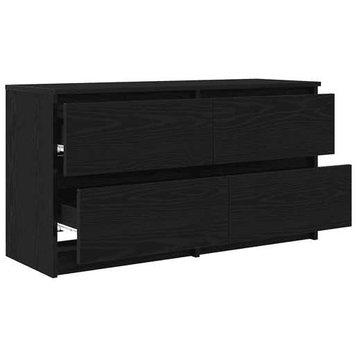 Móvel de TV - Modulo de TV - Armário de TV 100x35x54 cm madeira processada preto