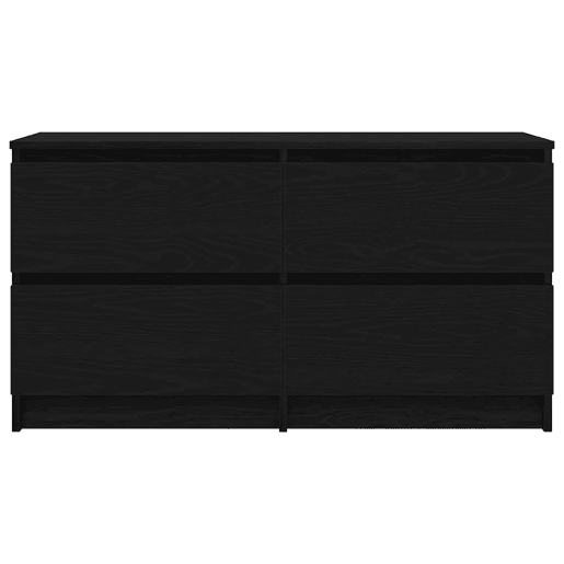 Móvel de TV - Modulo de TV - Armário de TV 100x35x54 cm madeira processada preto