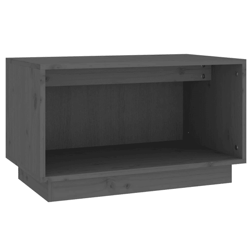 Móvel de TV - Modulo de TV - Armário de TV 60x35x35 cm madeira de pinho maciça cinza